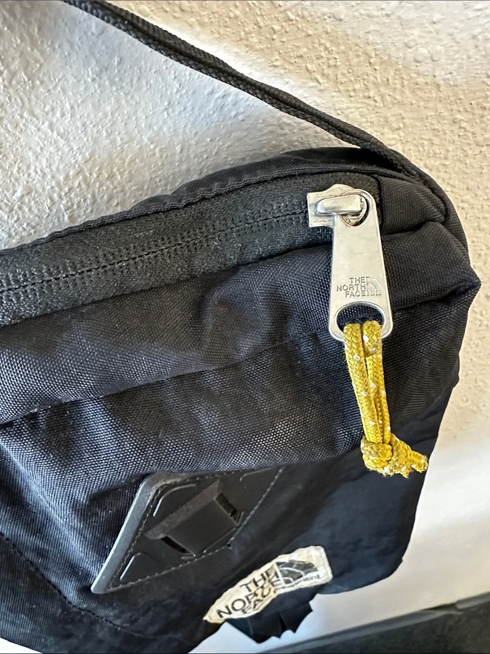 The North Face Black Daypack Sling Backpack Mini bag nylon